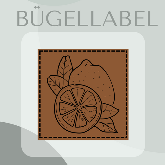 Bügellabel Zitrone
