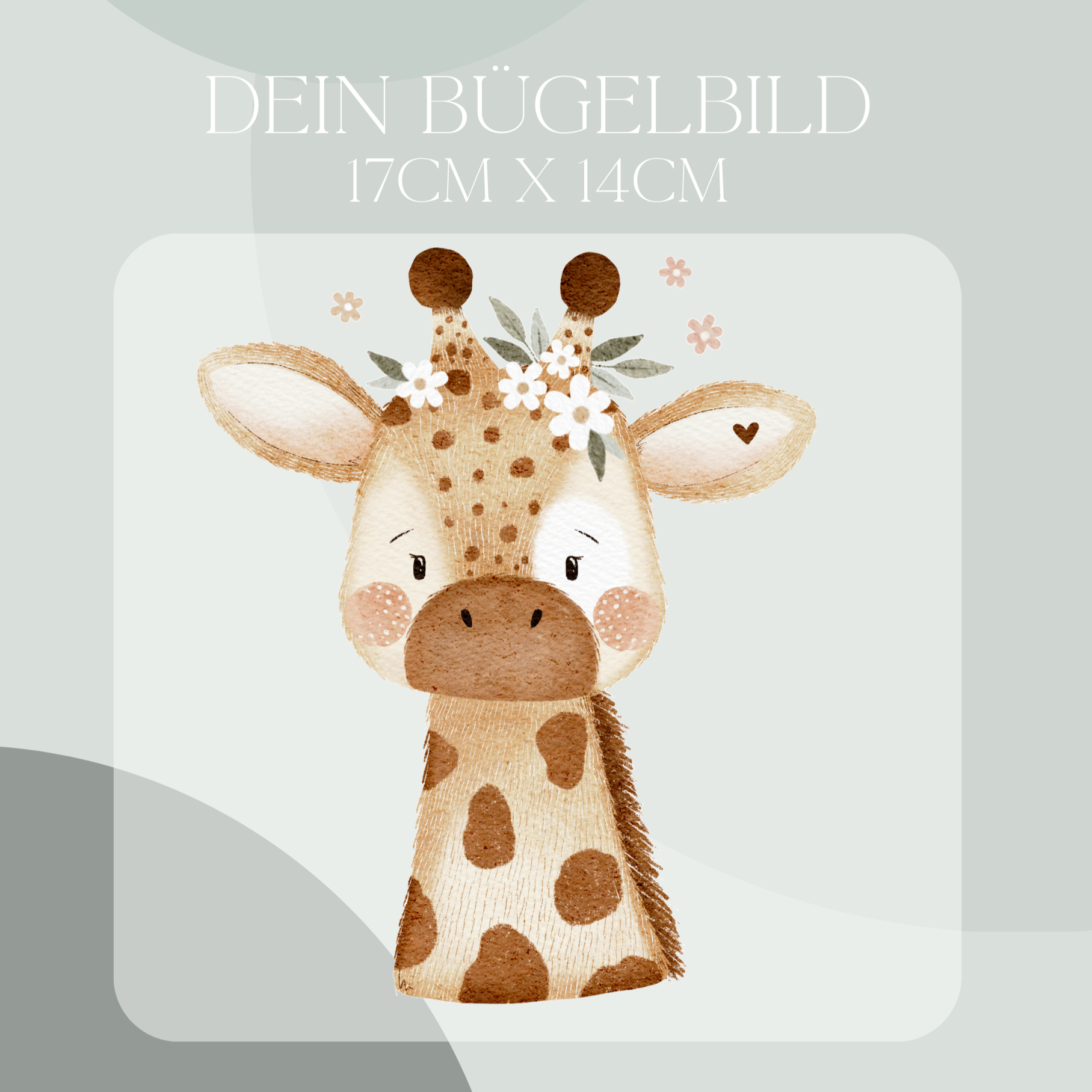 Giraffe Bügelbild