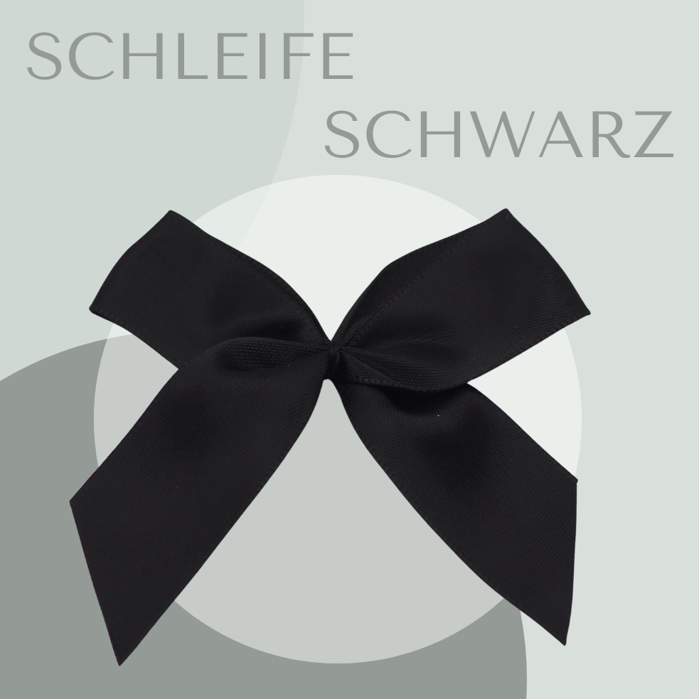 2 Schleifen Groß Schwarz