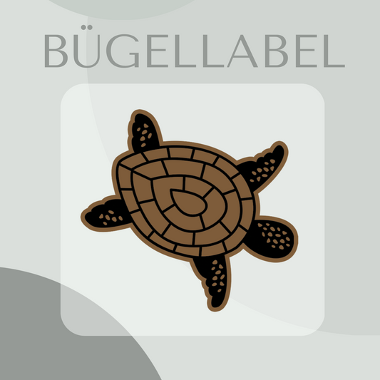 Bügellabel Schildkröte