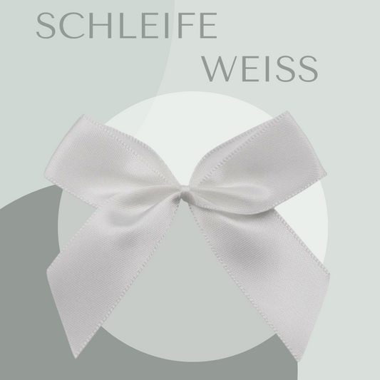 2 Schleifen Groß Weiß