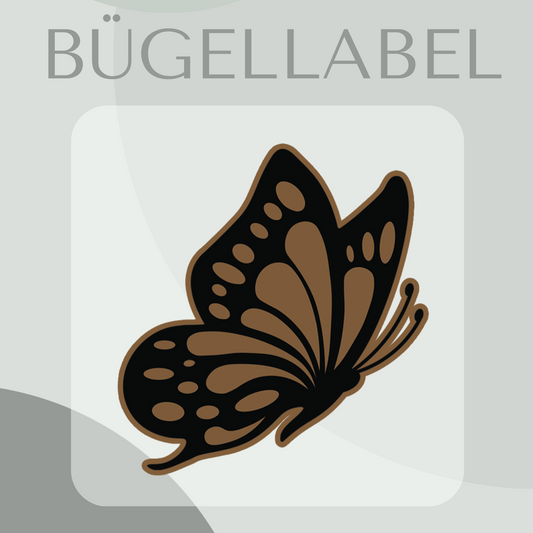 Bügellabel Schmetterling