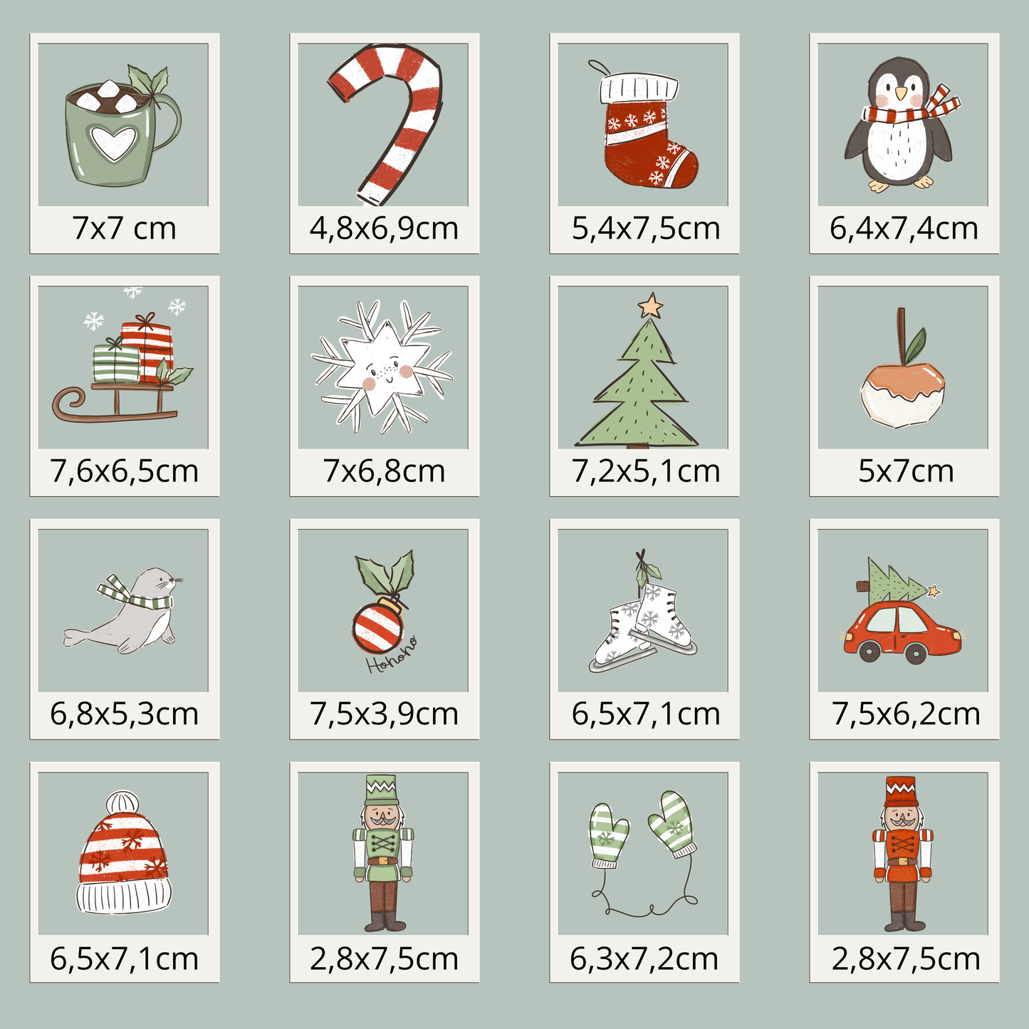 DIY Adventskalender IV Bügel-Bild Eigenproduktion