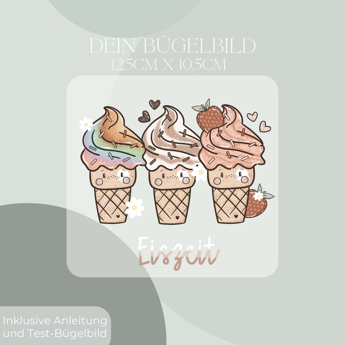Eiszeit Bügelbild Eigenproduktion