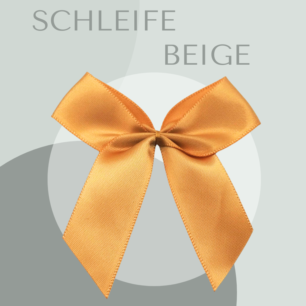 2 Schleifen Groß Beige