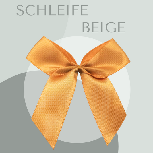 2 Schleifen Groß Beige