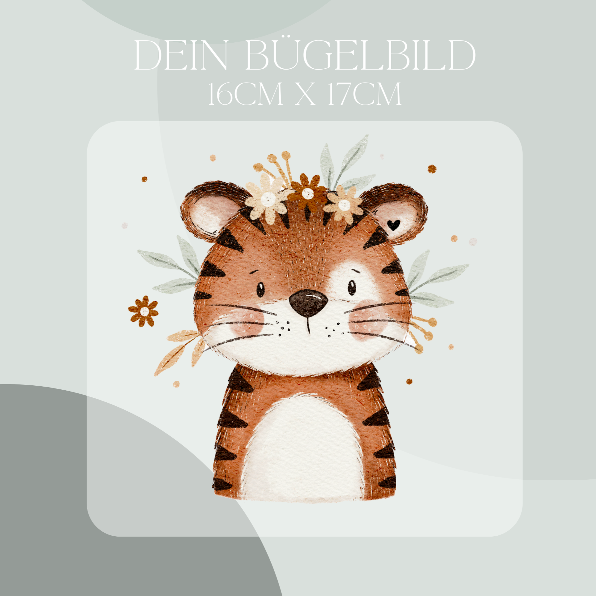Tiger Bügelbild