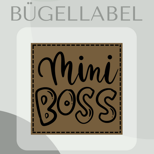 Bügellabel mini Boss
