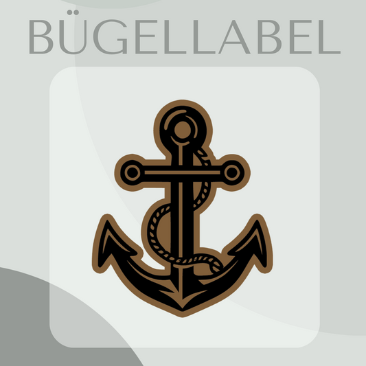 Bügellabel Anker