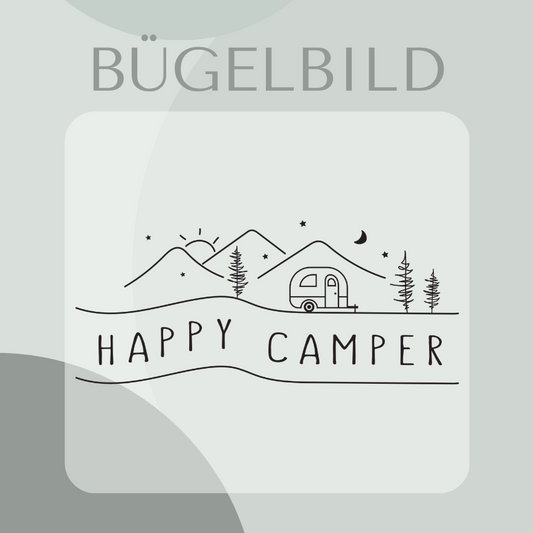 Happy Camper - Bügelbild