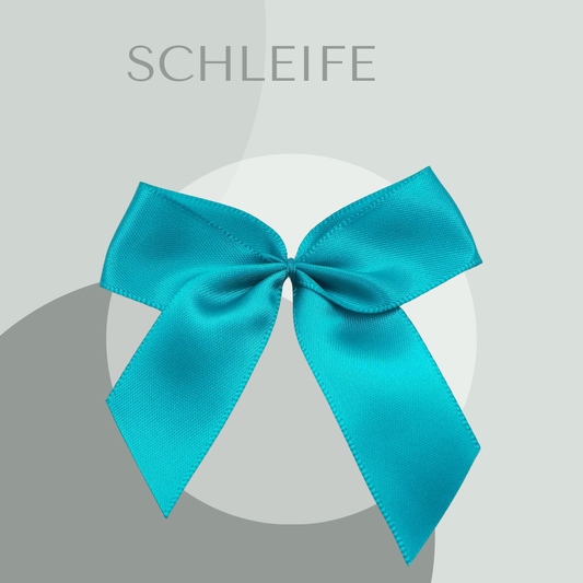 2 Schleifen Groß Türkis