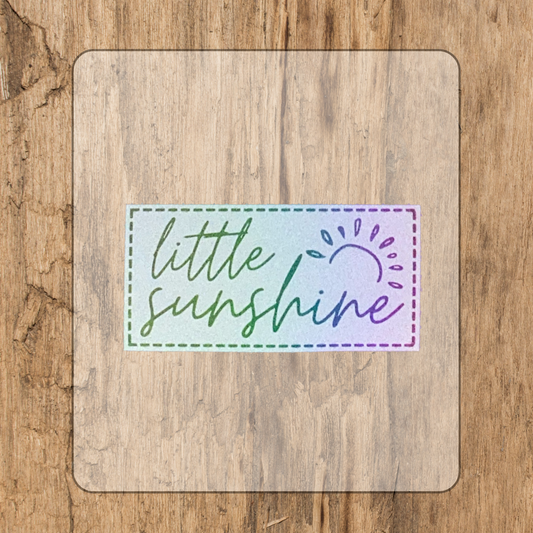 be the sunshine Reflektor-Bügel-Label Bügellabel Eigenproduktion