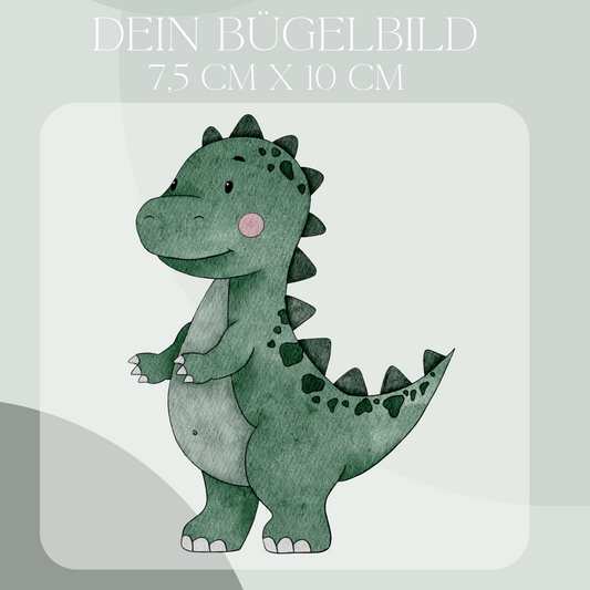 Dino- Mini Bügel-Bild Bügelbild Eigenproduktion