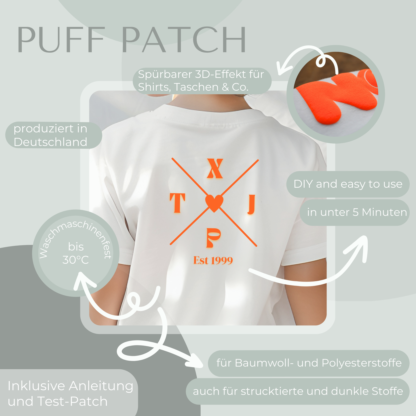 Personalisiertes Puff Patch