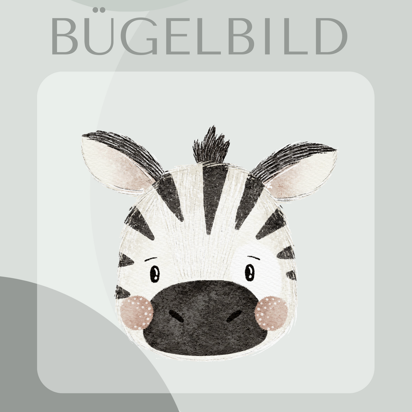 Bügelbild Zebra