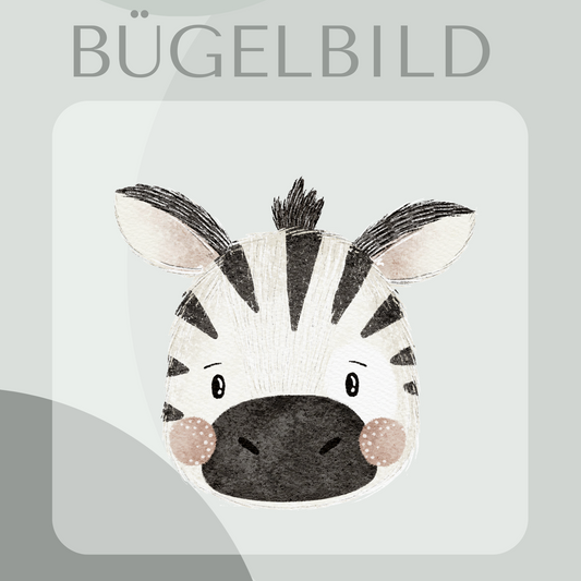 Bügelbild Zebra