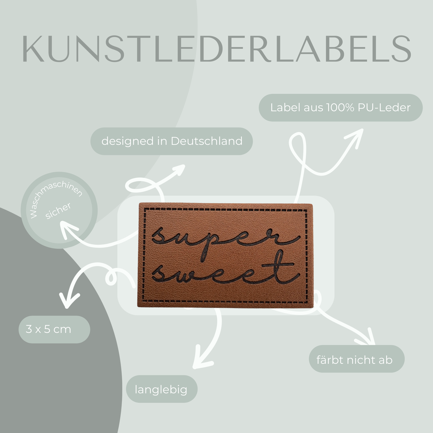 Super Sweet -Kunstleder Label Eigenproduktion