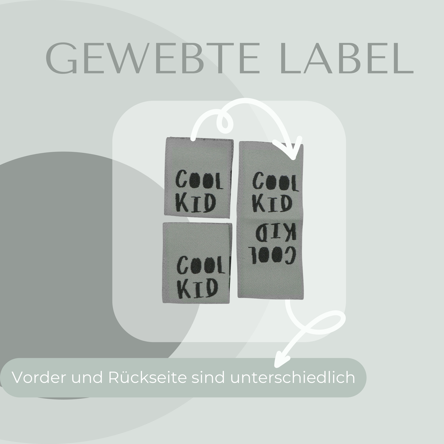 Cool Kid Web Label gewebt Eigenproduktion