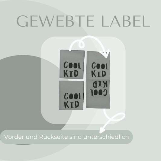 Cool Kid Web Label gewebt Eigenproduktion