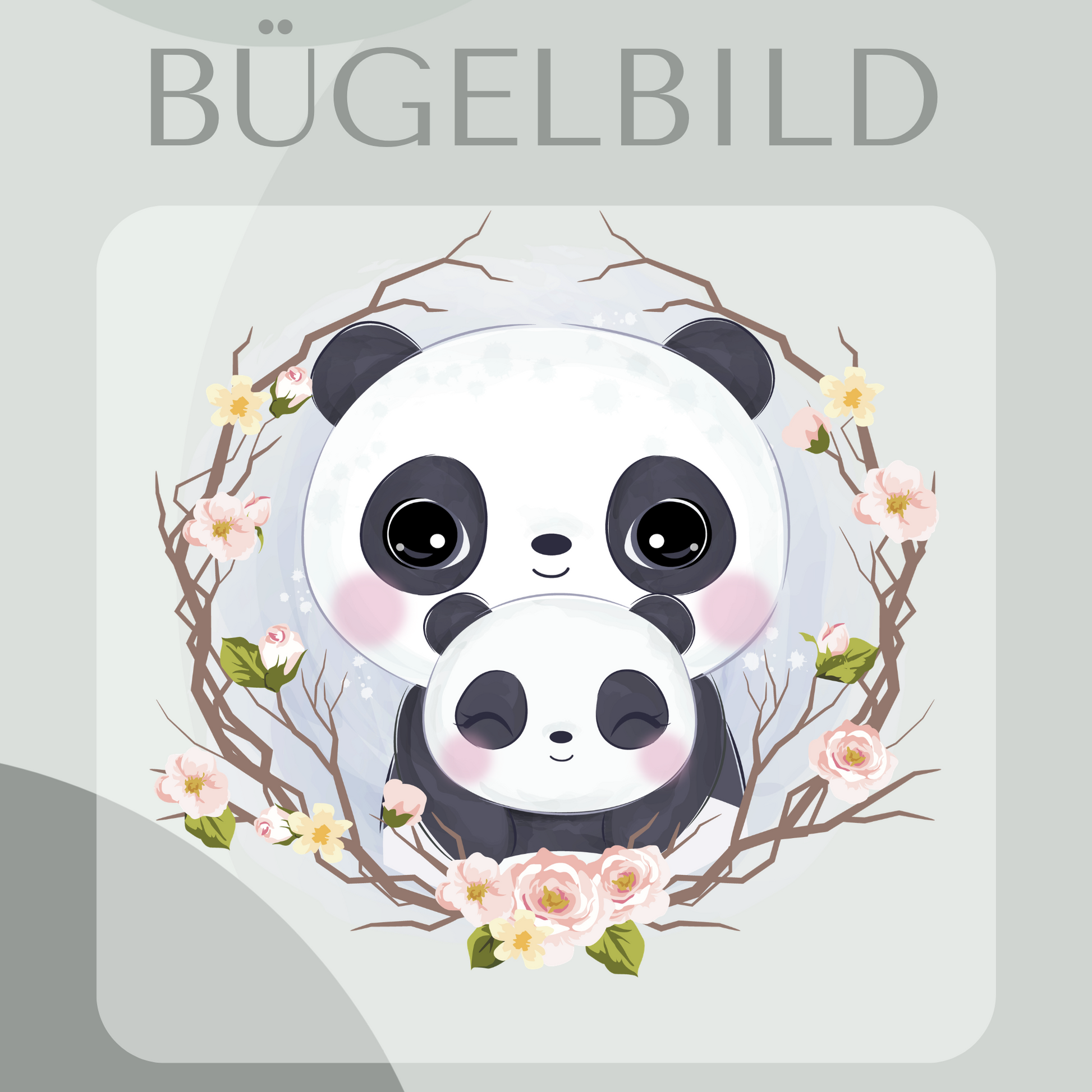 Bügelbild Panda