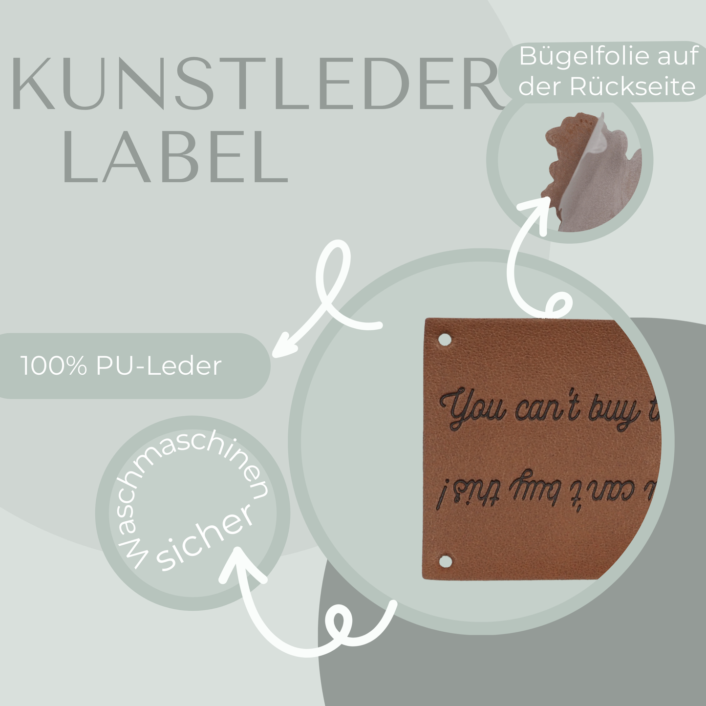 You can't buy this Knick-Label Kunstlederlabel Eigenproduktion