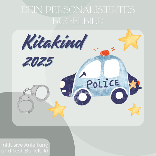 Bügelbild-Set Kitakind 2025 Polizei