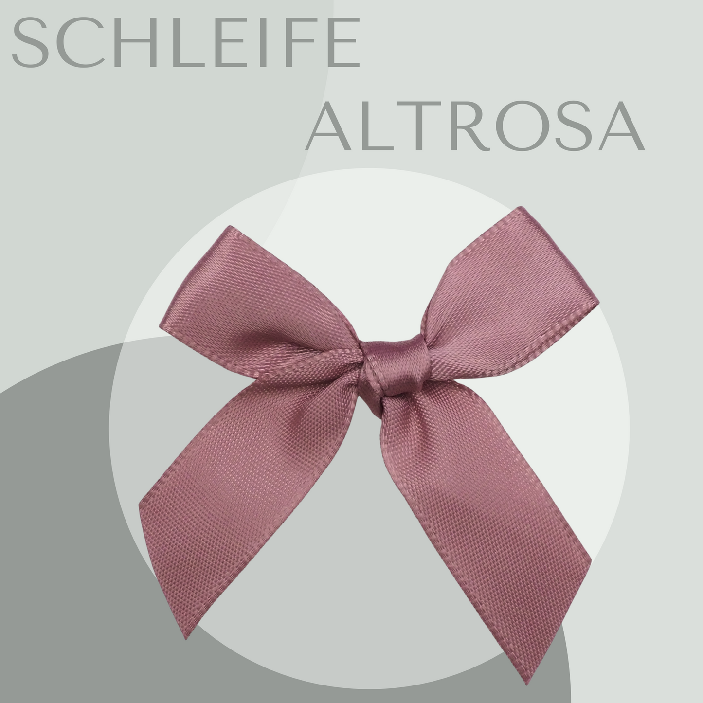 5 Schleifen Groß altrosa