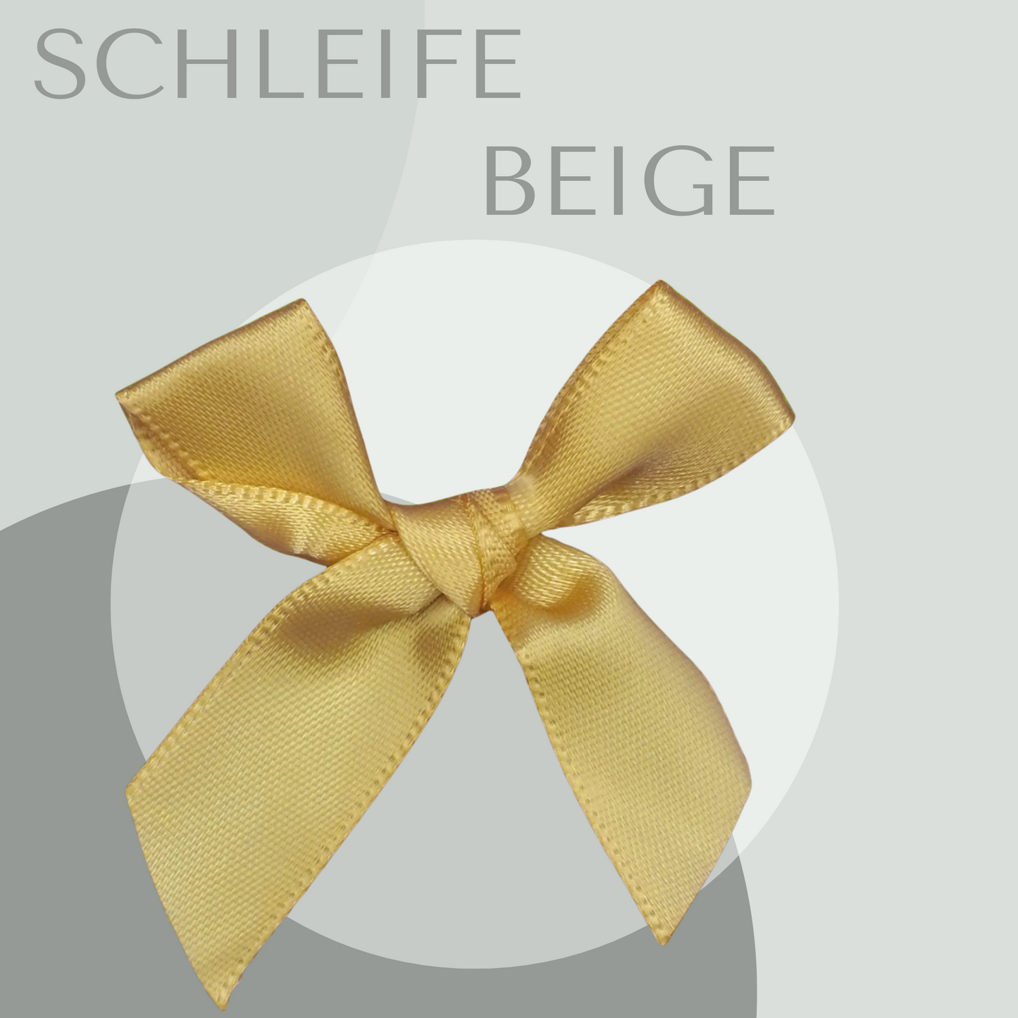 5 Schleifen Groß beige