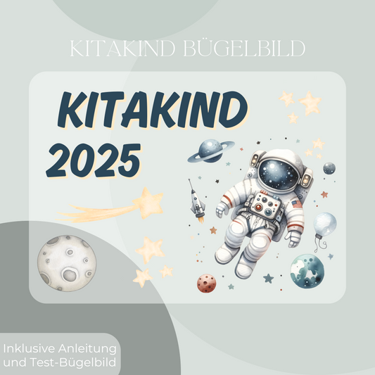 Bügelbild-Set Kitakind 2025 Astronaut