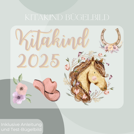 Bügelbild-Set Kitakind 2025 Pferd