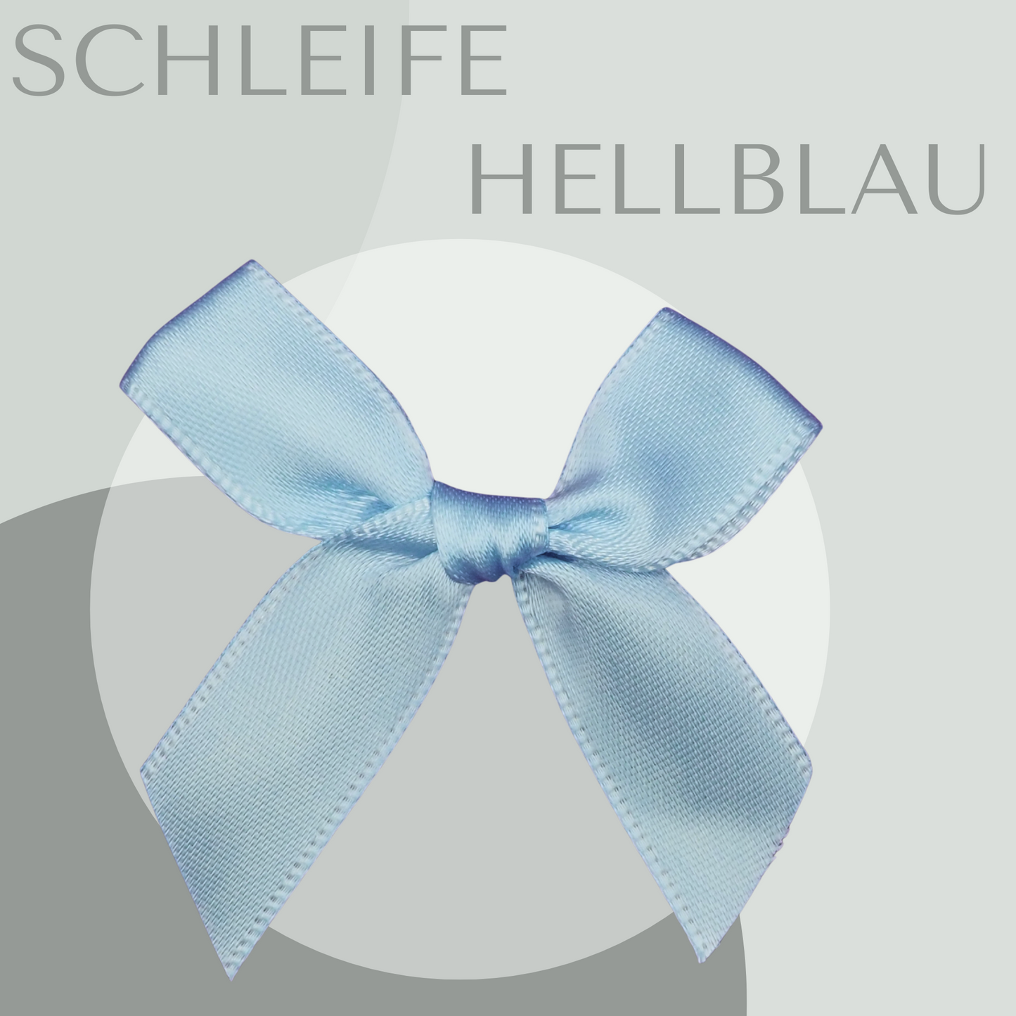 5 Schleifen Groß Hellblau