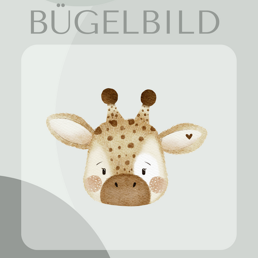Bügelbild Giraffenkopf