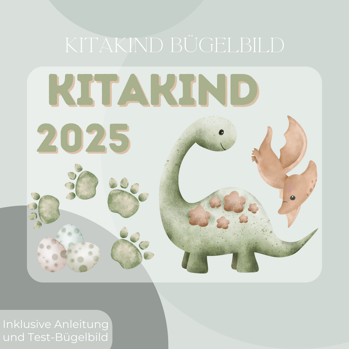 Bügelbild-Set Kitakind 2025 Dinosaurier