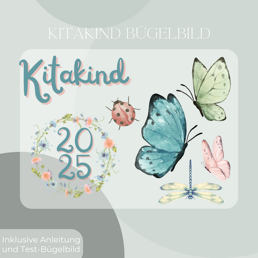 Bügelbild-Set Kitakind 2025 Schmetterling
