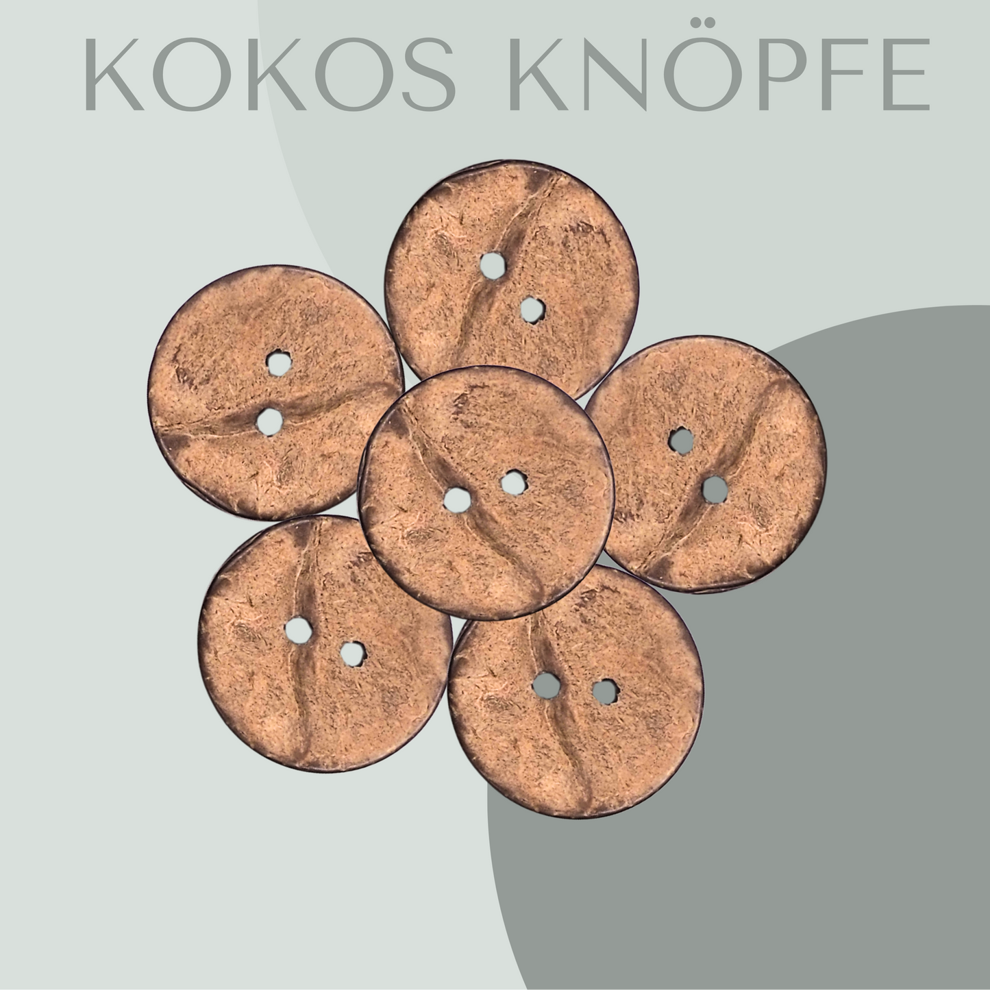 Kokosknopf Rund 11 mm