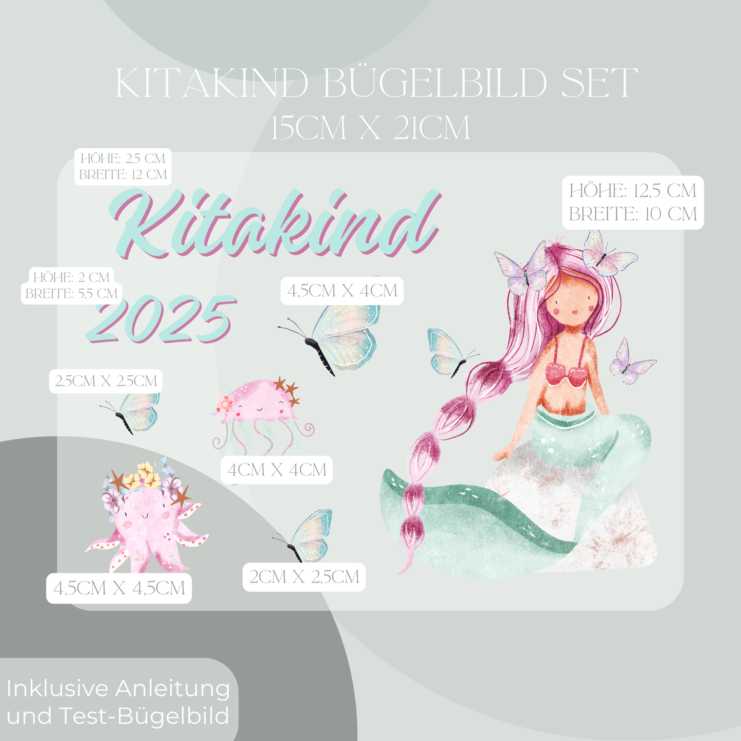 Bügelbild-Set Kitakind 2025 Meerjungfrau II