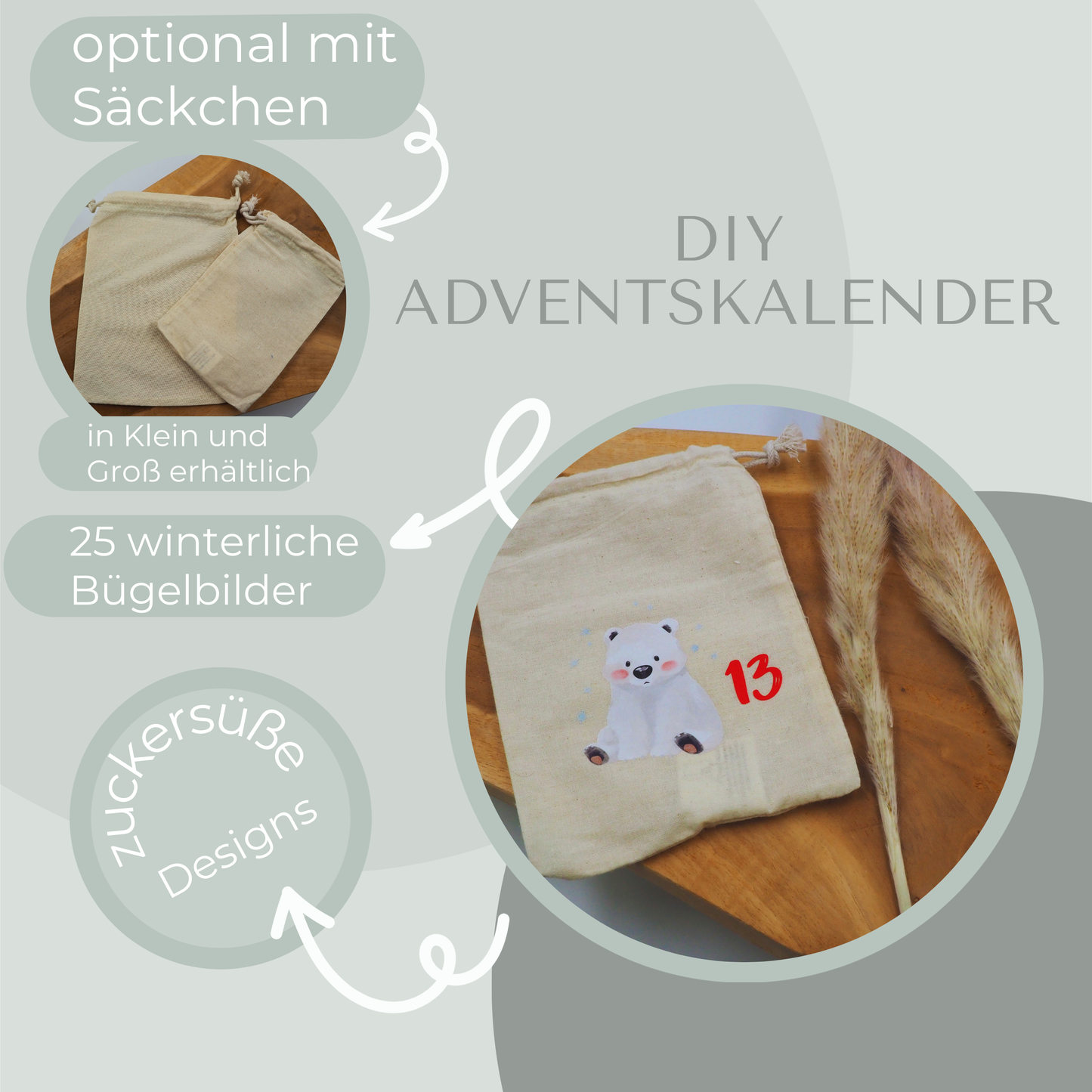 DIY Adventskalender Ill Bügel-Bild Eigenproduktion