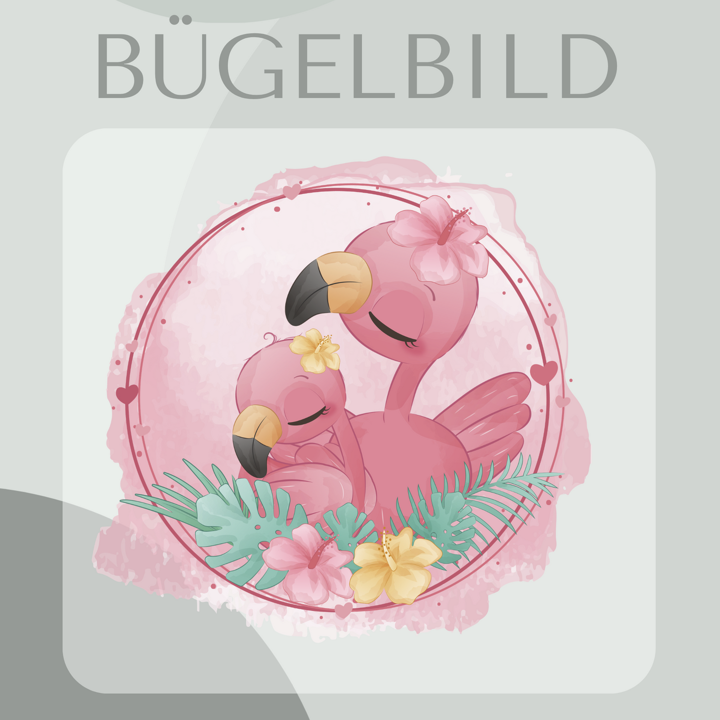 Bügelbild Flamingo