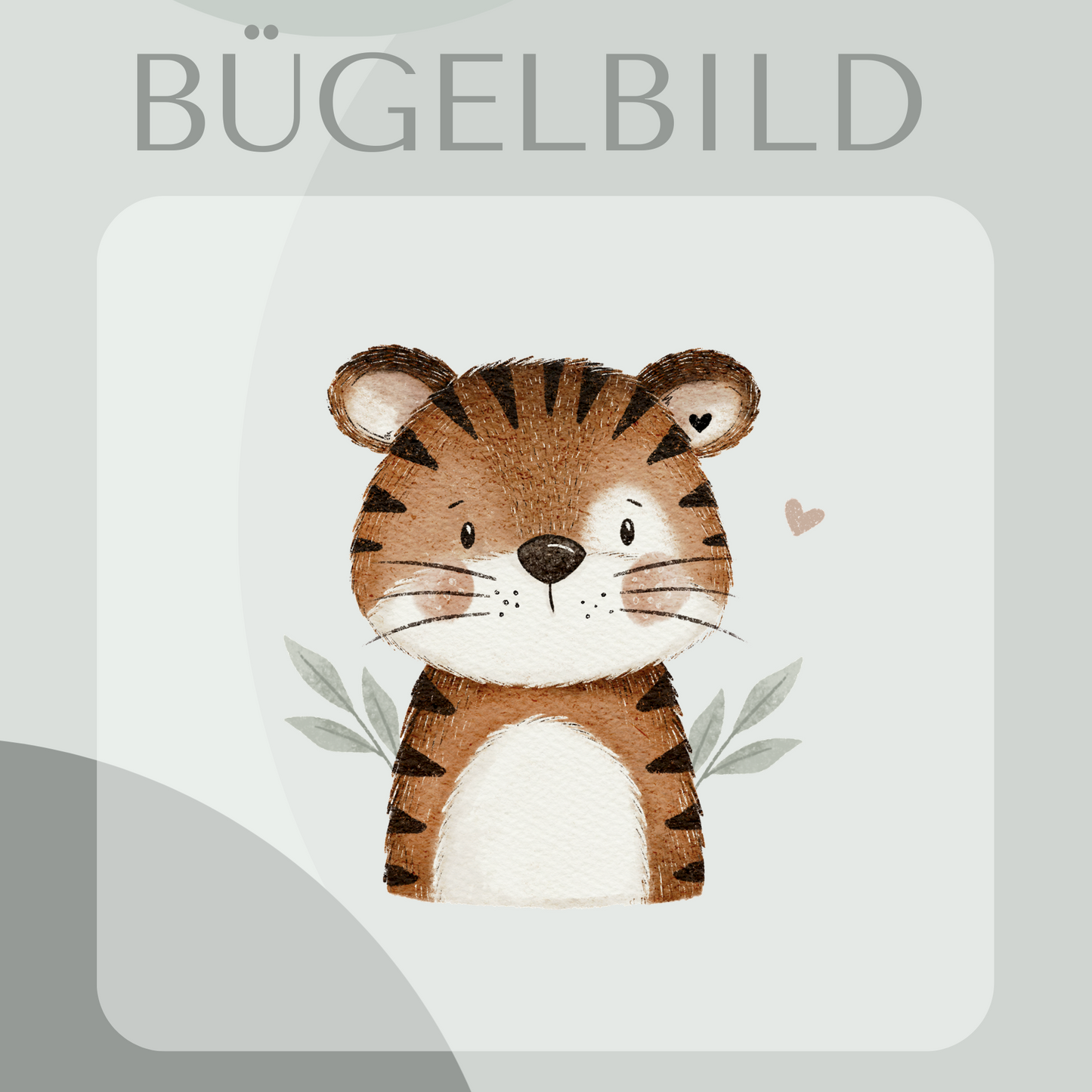 Bügelbild Tiger
