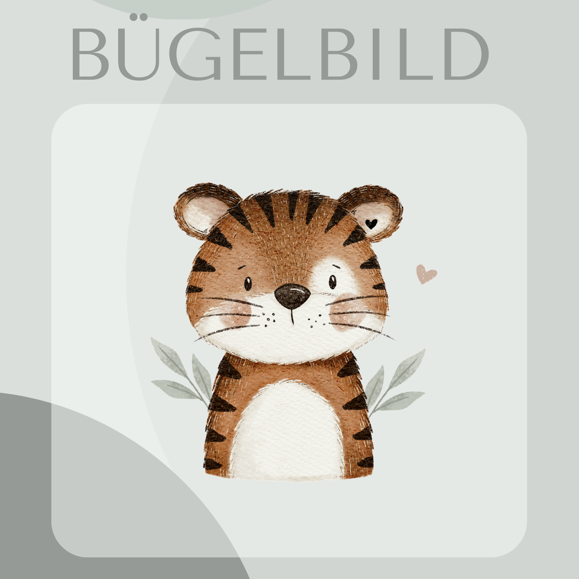 Bügelbild Tiger