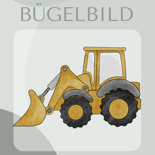 Bügelbild Bagger