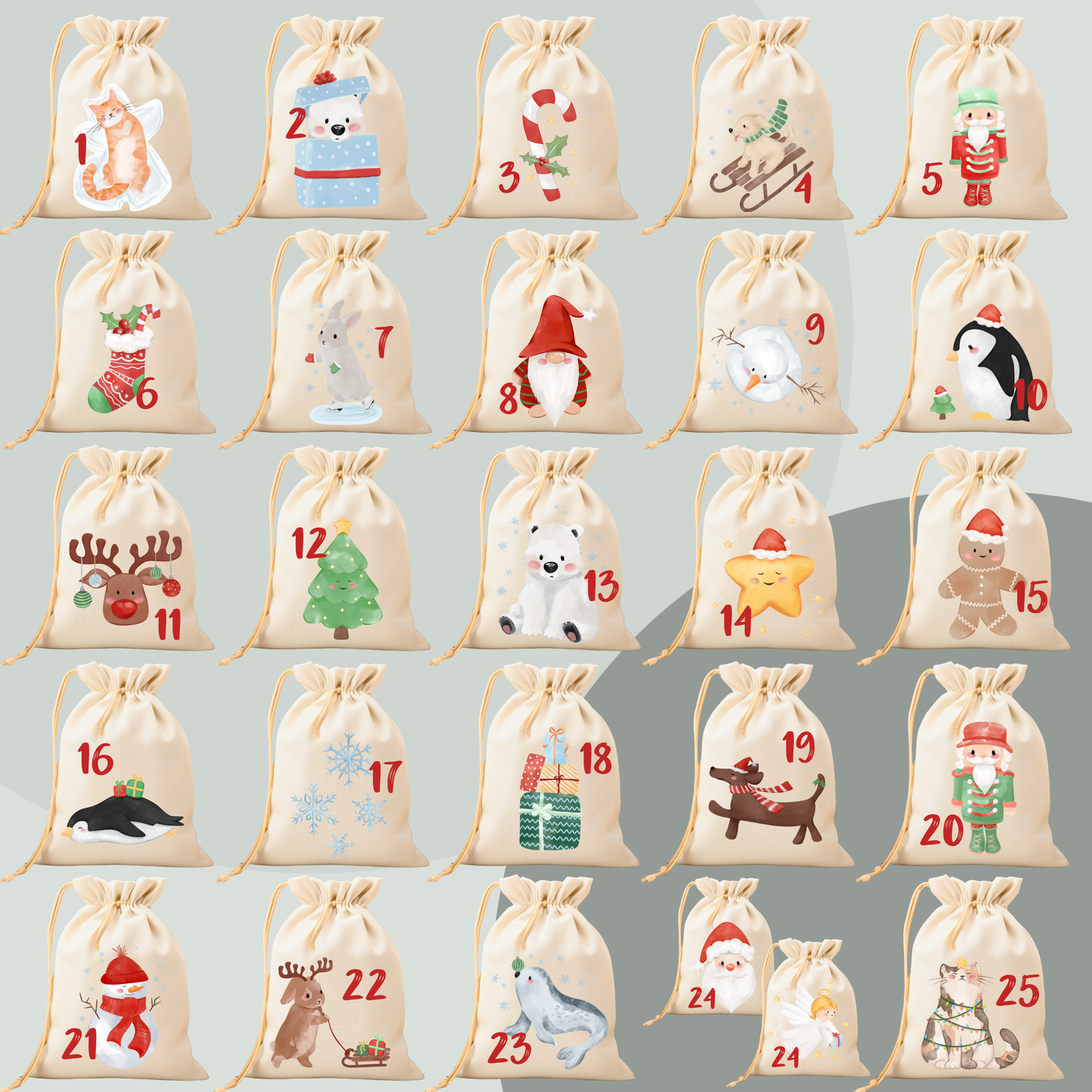 DIY Adventskalender Ill Bügel-Bild Eigenproduktion