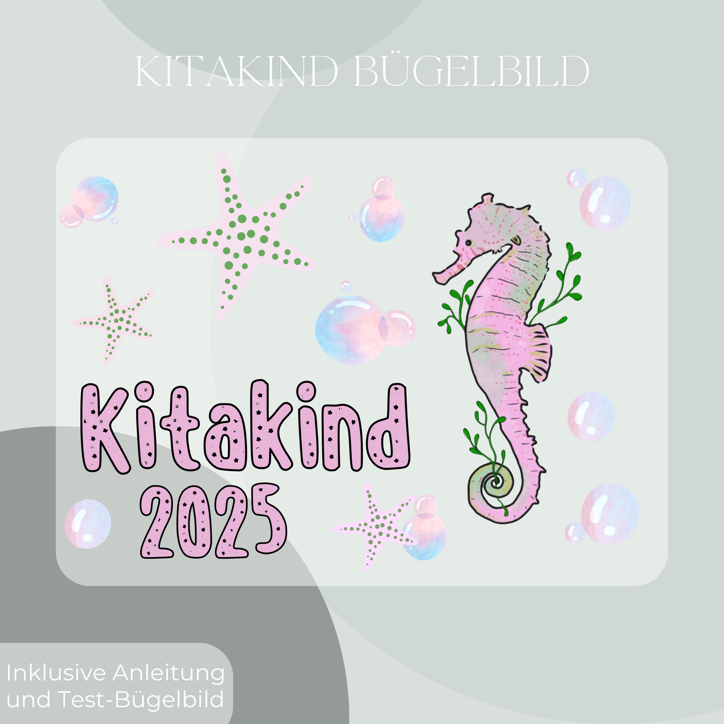 Bügelbild-Set Kitakind 2025 Seepferd