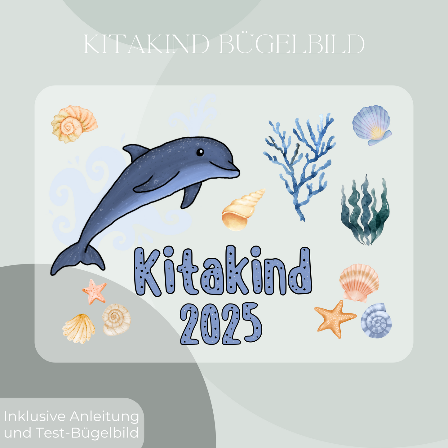 Bügelbild-Set Kitakind 2025 Delfin