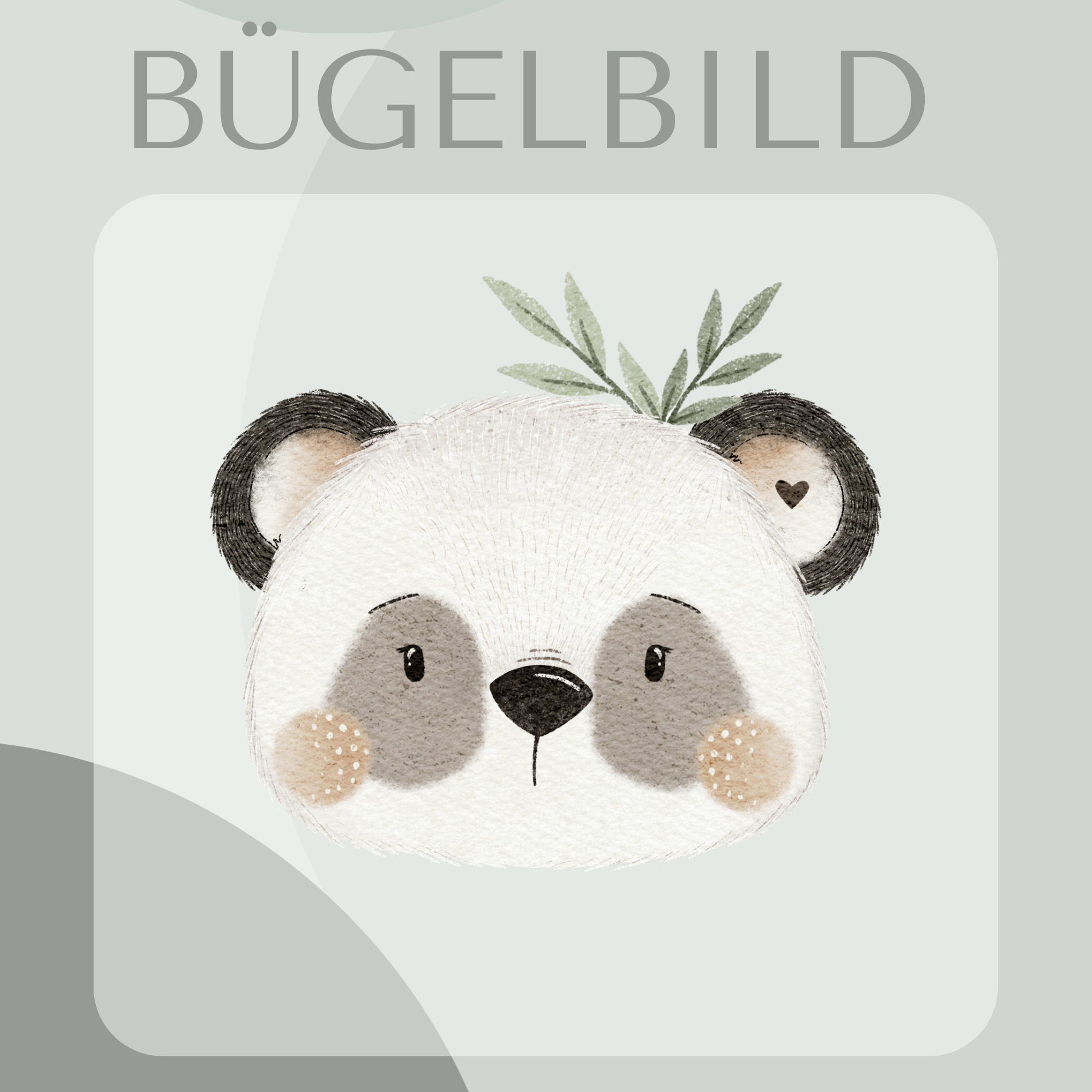 Bügelbild Panda