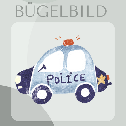 Bügelbild Polizeiauto