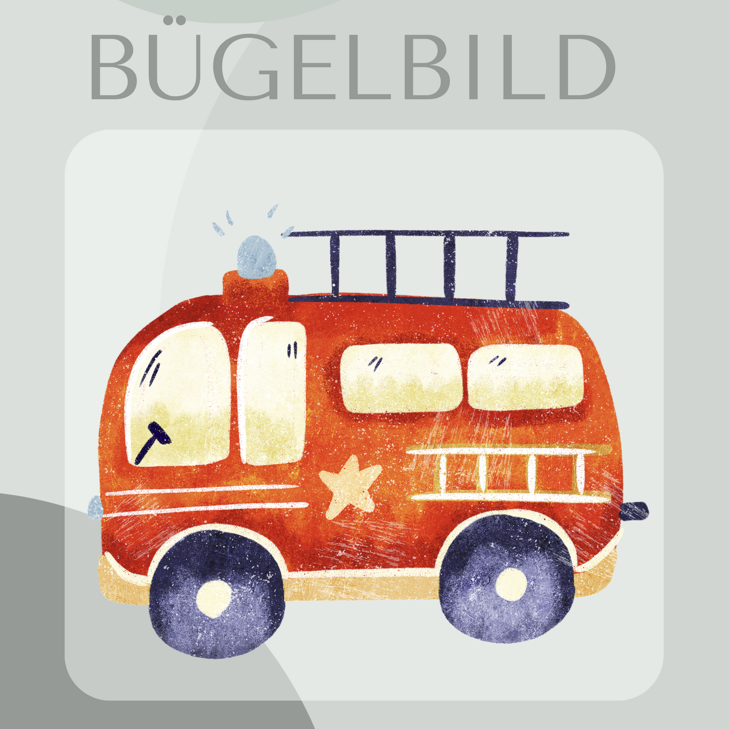 Bügelbild Feuerwehrauto