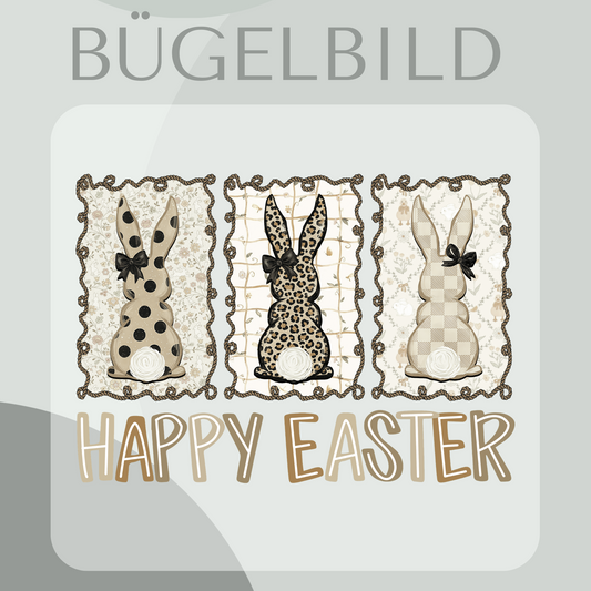 Bügelbild Happy Easter