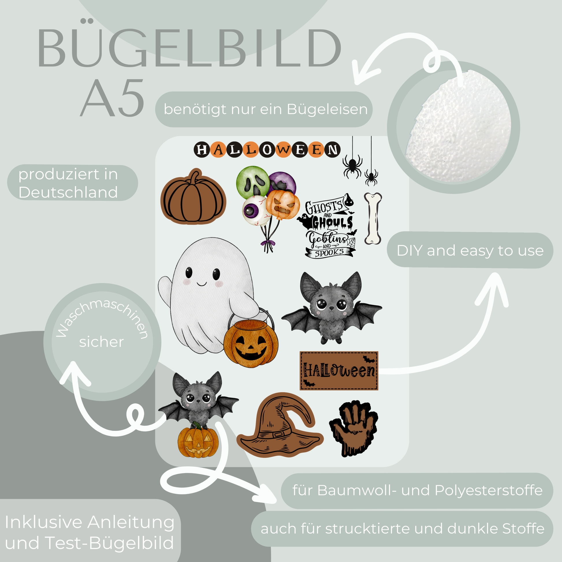 Halloween, Bügelbilder