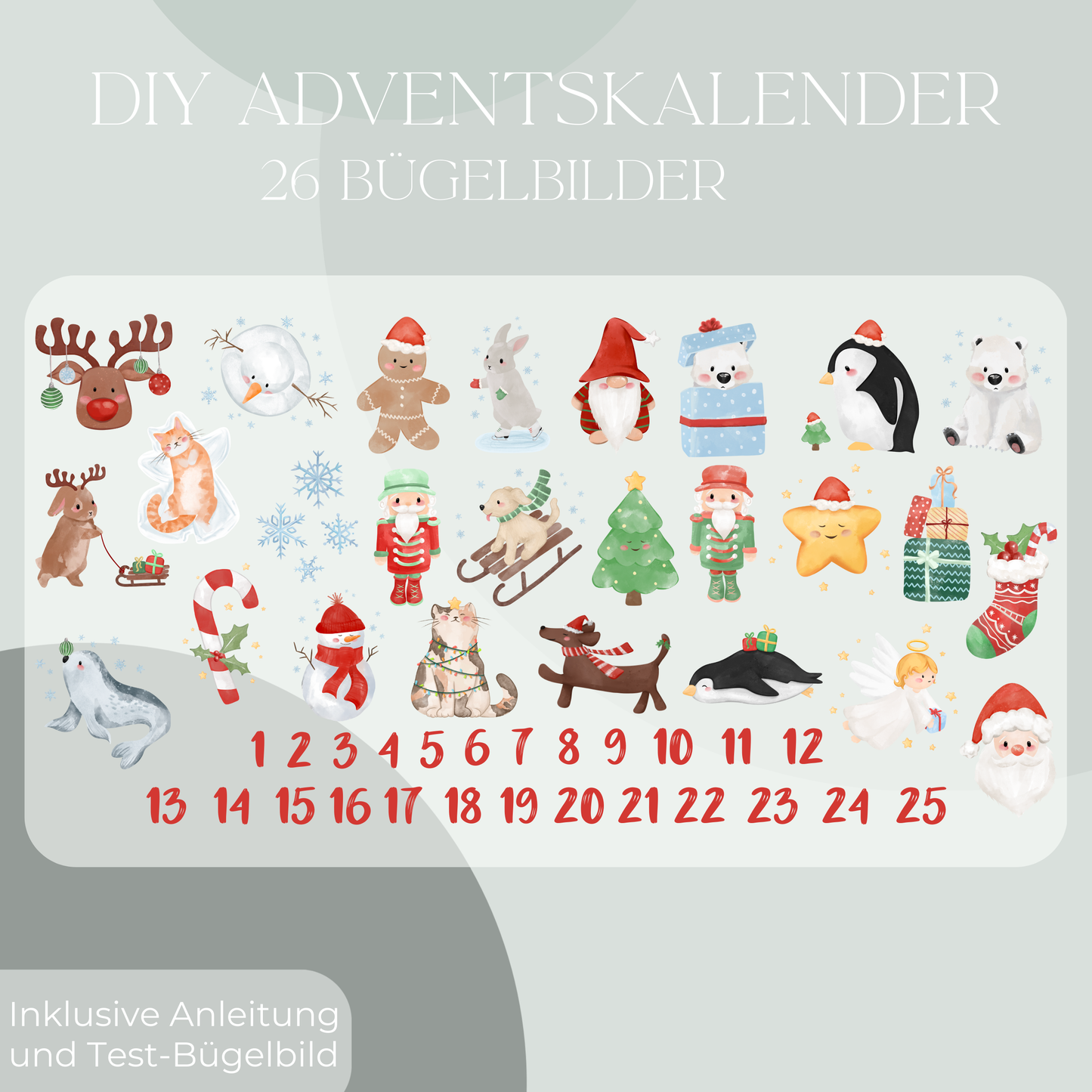 DIY Adventskalender Ill Bügel-Bild Eigenproduktion